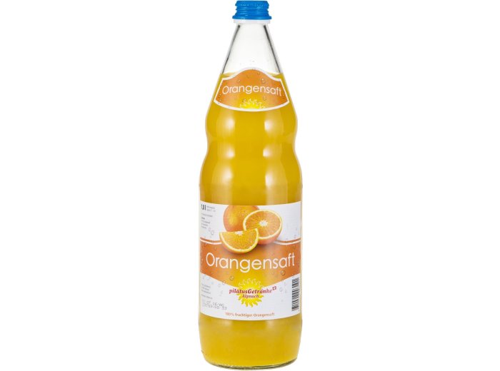Pilatus Orangensaft 100% 12x1L Glas MW