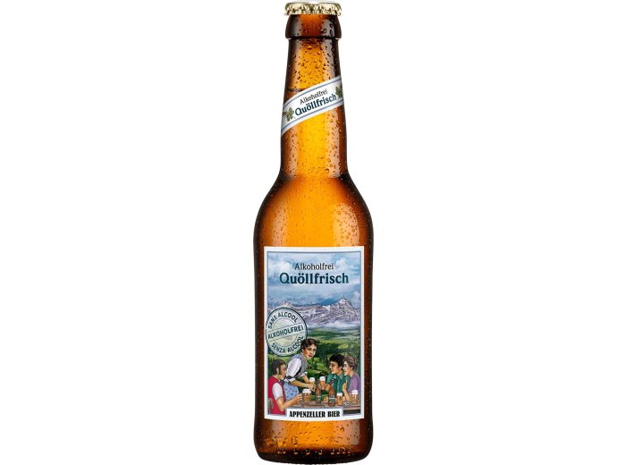 Appenzeller Bier Quöllfrisch alkoholfrei 24x0.33L Glas MW