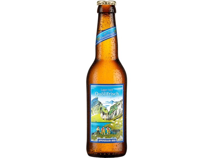 Appenzeller Bier Quöllfrisch hell 24x0.33L Glas MW