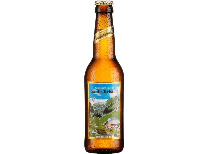 Appenzeller Bier Säntis Kristall hell 24x0.33L Glas MW
