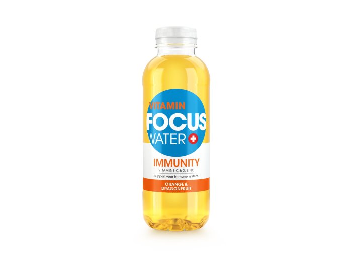 FOCUSWATER IMMUNITY Orange & Dragonfruit 12x0.5L PET EW
