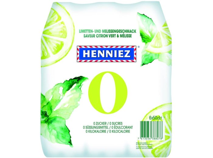 Henniez 0Kcal Limetten-Melissengeschmack 4x6x0.5L PET EW