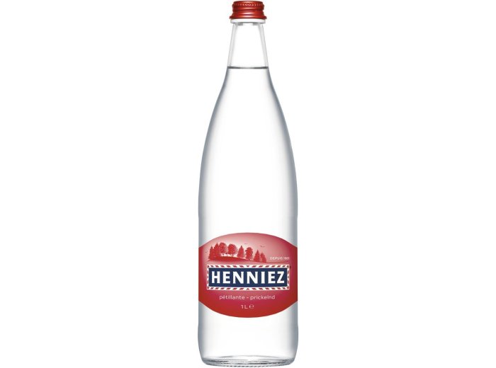 Henniez mit Kohlensäure (Rot) 12x1L Glas MW