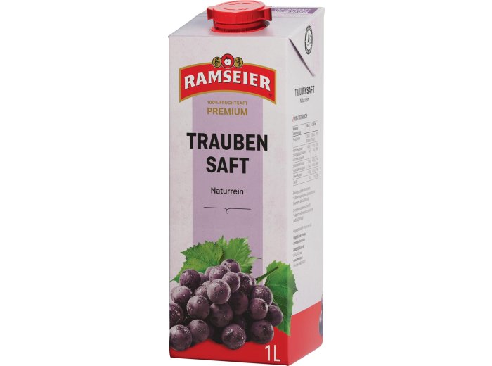 Ramseier Premium 100% Traubensaft rot 12x1L Tetra EW