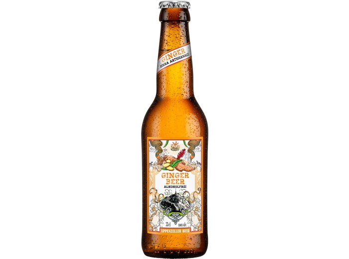 Appenzeller Bier Ginger Beer alkoholfrei 6x0.33L Glas EW