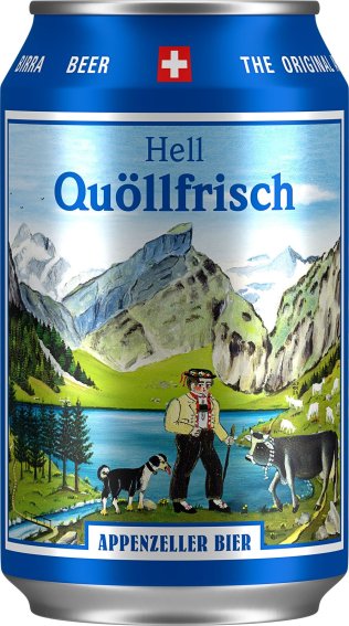 Appenzeller Bier Quöllfrisch hell 24x0.33L Alu EW