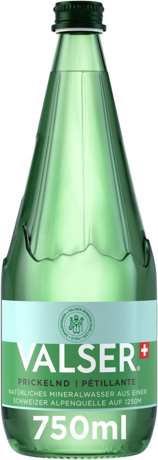 Valser Prickelnd 12x0.75L Glas MW