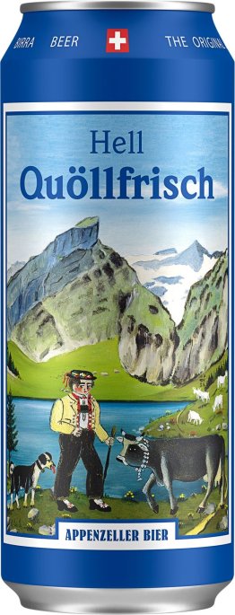 Appenzeller Bier Quöllfrisch hell 4x6x0.5L Alu EW