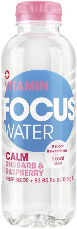 FOCUSWATER Calm Rhabarber & Himbeere 4x6x0.5L PET EW