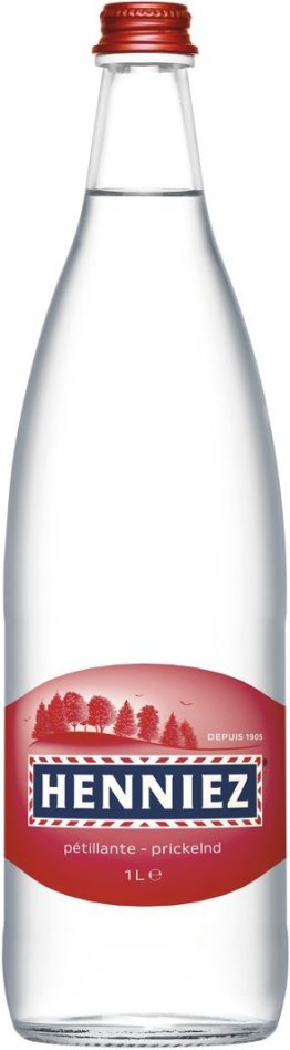 Henniez mit Kohlensäure (Rot) 12x1L Glas MW