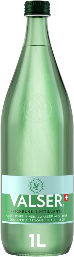 Valser Prickelnd 12x1L Glas MW