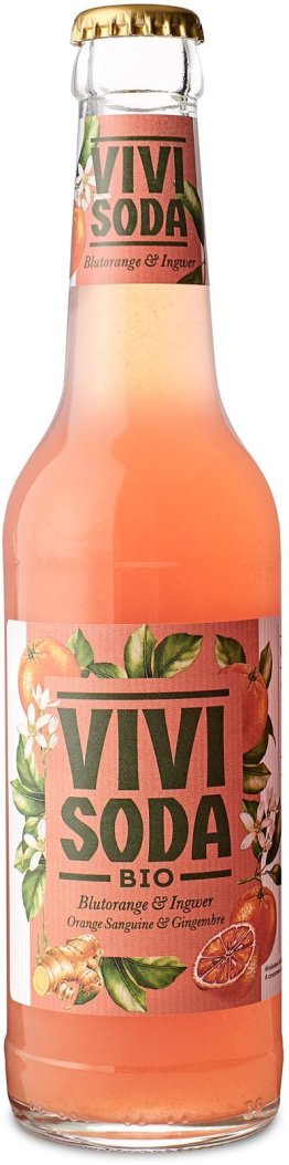 Vivi Soda Bio Blutorange & Ingwer 24x0.33L Glas MW