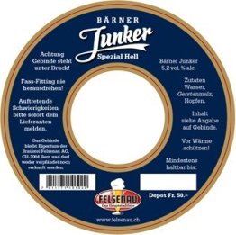 Felsenau Bärner Junker Bier 20L Tank