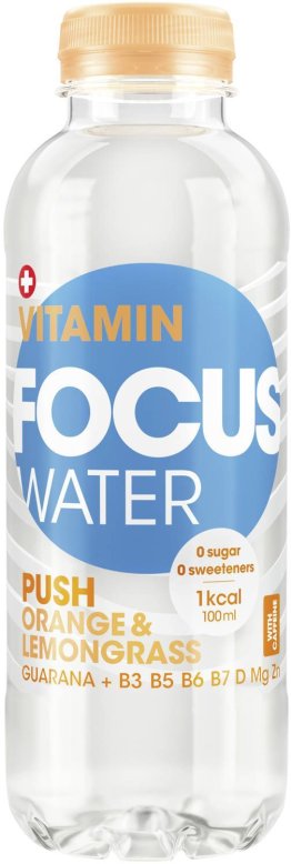 FOCUSWATER Push Orange & Zitronengras 4x6x0.5L PET EW