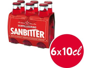 Sanbitter Rosso 4x6x0.1L Glas EW