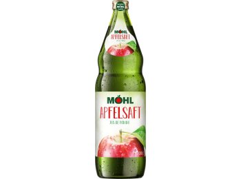 Möhl Apfelsaft hell 12x1L Glas MW